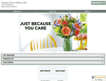 Tablet Screenshot of dynamicflowersro.com